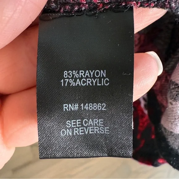 Torrid Skulls And Roses Waist Tie Roll Tab Sleeve Midi Dress Size 1X - Picture 7 of 14